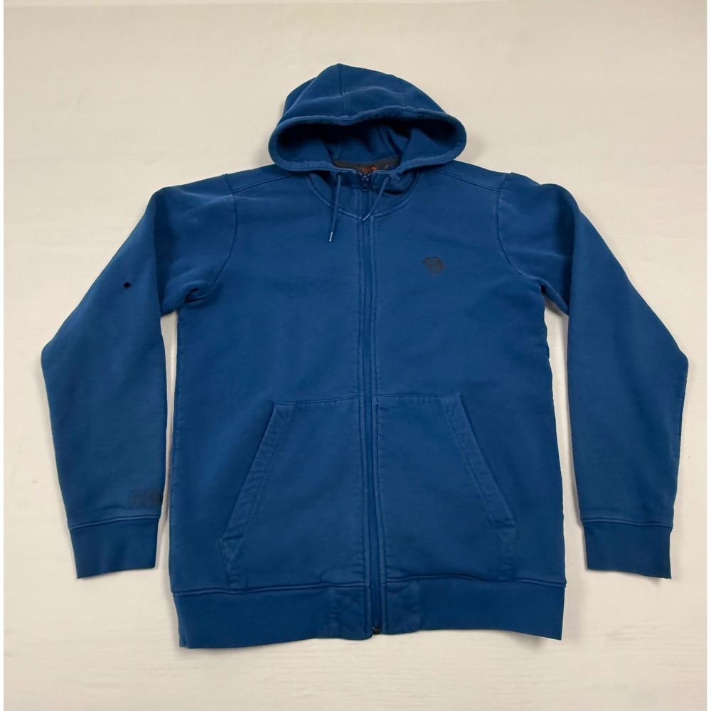 Mountain Hardwear Full Zip Fleece Hoodie‎ Blue Men's S Made in Sri Lanka *Read